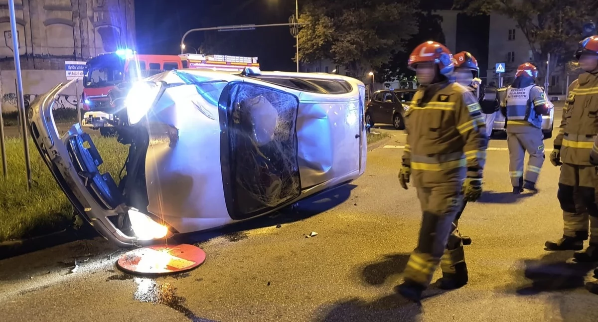Na zdjęciu pojazd, którym poruszał się pijany 61-latek / Fot. KMP Łódź