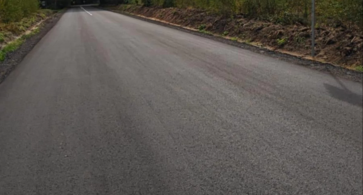 Na zdjęciu wyremontowany odcinek drogi / Fot. Starostwo Powiatowe w Wieruszowie