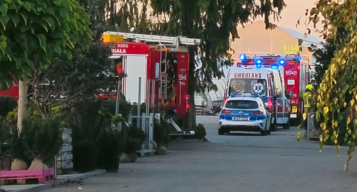 Zdjęcie z akcji służb ratunkowych w Klapce w gminie Biała, powiat wieluński / fot.: Iwona Domagała