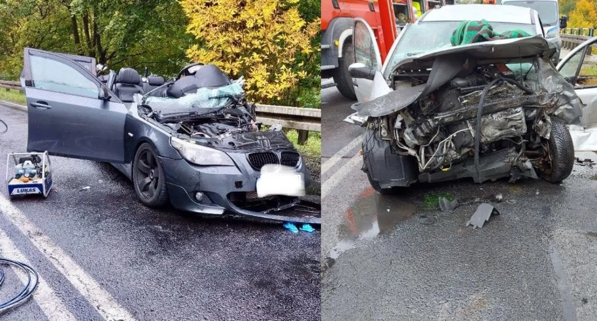 Na zdjęciu miejsce tragicznego wypadku / Fot. KP PSP Radomsko 