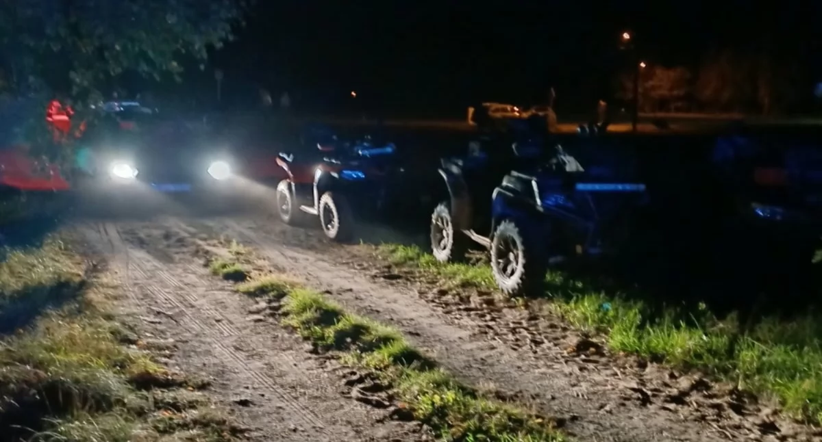 Na zdjęciu fragment akcji poszukiwawczej / Fot. KPP Sieradz 
