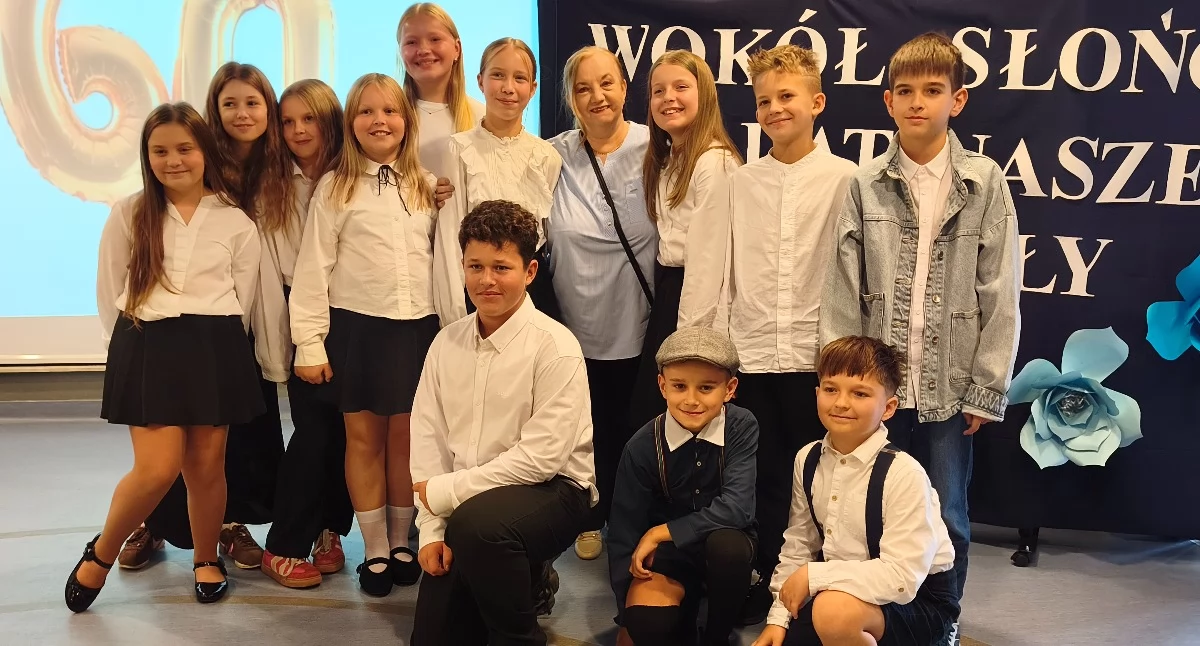 Na zdjęciu uczniowie szkoły podstawowej w Czarnożyłach/fot.: Iwona Domagała