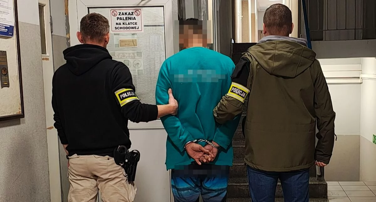 Zatrzymanie pijanego Kolumbijczyka z narkotykami i bez prawa jazdy / fot.: KPP Wieluń