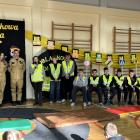 Zdjęcie z akcji profilaktyczno-edukacyjnej Dzień Odblasków i Bezpieczeństwa w...