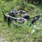 Zdjęcia: wypadek motocyklisty crossa w Kraszkowicach / fot.: Krzysztof Bularz