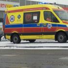 Zdjęcie z miejsca potrącenia na pasach kobiety w Wieluniu / fot.: Joanna Major