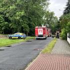 Zdjęcie pokazuje interwencję służb na ulicy Kijak. / Fot.: Adam Adrjanek