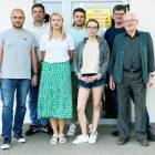 Nowy zarząd - od lewej: prezes Borys Bartkowiak, Jarosław Rabiczko, Dorota Posmyk...