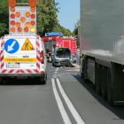 Na zdjęciu wypadek na DK45 Emanuelina – Czarnożyły / fot.: Joanna Major