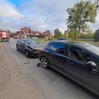 Na zdjęciu kolizja w Pankach (pow. kłobucki, woj. śląskie) / fot.: OSP KSRG Panki