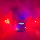 Zdjęcie z powitania nowego wozu strażackiego w OSP Naramice / fot.: OSP Naramice