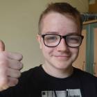 Kacper Sobiela cieszy się ze swojego startu w tegorocznym turnieju pożarniczym 