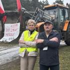Na zdjęciu rolnicy z Dzietrznik (gm. Pątnów, pow. wieluński) dzień przed ogólnopolską...