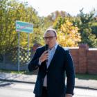 Na zdjęciach uroczyste otwarcie nowej drogi powiatowej w m. Chruścińskie (gm....