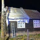Zdjęcia z nocnej interwencji w Świątkowicach / fot.: OSP Chojny