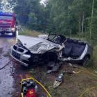 Zdjęcia z wypadku w powiecie radomszczańskim / fot.: KPP Radomsko 