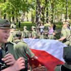 Zdjęcie pokazuje obchody 2 maja w Wieluniu. / fot.: Adam Adrjanek