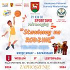 Plakat zapraszający na piknik sportowo-rekreacyjny