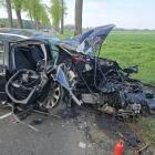 Zdjęcia z wypadku w miejscowości Grabów Wójtostwo / fot.: OSP Grabów nad Prosną