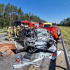 Zdjęcia z tragicznego wypadku pod Bełchatowem / fot.: KW PSP