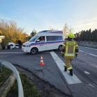 Wypadek z udziałem karetki pogotowia pod Wieluniem / fot.: Sławomir Rajch