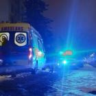 Zdjęcie z miejsca nieszczęśliwego zgonu obcokrajowca na Starych Sadach w Wieluniu /...