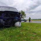 Na zdjęciu wypadek w m. Rychłowice pod Wieluniem / fot.: Joanna Major
