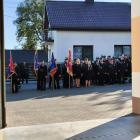 Na zdjęciu uroczyste poświęcenie i otwarcie nowego garażu w OSP Gaszyn (gm. Wieluń) /...