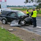 Na zdjęciu wypadek w m. Rychłowice pod Wieluniem / fot.: Joanna Major