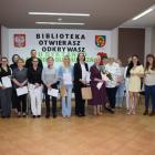 Zdjęcie pokazuje II dyktando dla dorosłych Open. / fot.: Gminna Biblioteka Publiczna w...