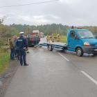 Zdjęcie z groźnie wyglądającej kolizji w Siemkowicach. Auto dachowało. Kierującej...