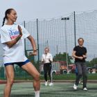 Na zdjęciu zumba podczas pikniku sportowego w Wierzchlesie / fot.: Joanna Major