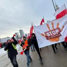 Zdjęcie z protestu rolników w Warszawie, 9 stycznia 2026 roku / fot.: Krzysztof Olejnik