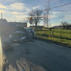 Zdjęcie z miejsca wypadku w Złoczewie / fot.: OSP Złoczew
