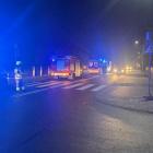 Zdjęcie z miejsca wypadku w Rząśni. Auto uderzyło w ogrodzenie / fot.: OSP KSRG Rząśnia