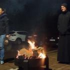 Zdjęcie z wieczornego Ogniska Patriotyzmu w Pajęcznie, kończącego obchody Święta...