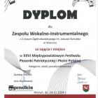 Dyplom za zajęcie I miejsca