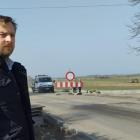Na zdjęciu wójt gminy Pątnów Jacek Olczyk opowiada o postępach prac inwestycyjnych przy...