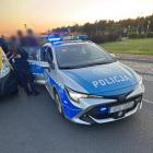 Na zdjęciu działania wieluńskich policjantów w związku przestępstwem kradzieży z...