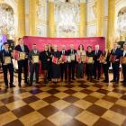 Zdjęcie z gali wręczenia prestiżowych nagród biznesowych Przedsiębiorstwo Fair Play w...