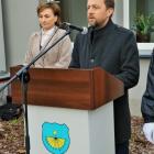 Zdjęcie z uroczystości odsłonięcia tablicy pamiątkowej w Pątnowie ku czci bohaterów...