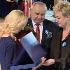 Zdjęcie z uroczystego jubileuszu 100-lecia Szkoły Podstawowej im. Jana Pawła II w...