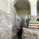 Zdjęcie pokazuje kościół ewangelicki w Wieluniu podczas wykopalisk archeologicznych. /...