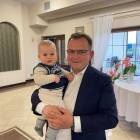 Poseł Paweł Rychlik z synem Janem