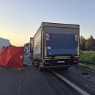 Na zdjęciu śmiertelny wypadek na autostradzie A4 w Katowicach / fot.: Policja Śląska