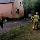 Na zdjęciu pożar domu w Łężcach pod Pajęcznem / fot.: OSP KSRG Makowiska