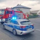 Zdjęcie z miejsca zderzenia osobówki z autobusem w Raciszynie na ul. Częstochowskiej /...