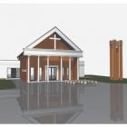 Zdjęcie ilustracyjne. Wizualizacja projektu domu pogrzebowego w Działoszynie / fot.:...
