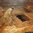 Zdjęcie z prac archeologicznych w kościele pobernardyńskim w Wieluniu / fot.: Muzeum...