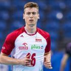 Kamil Semeniuk grający na przyjęciu/fot.Polsat Sport 